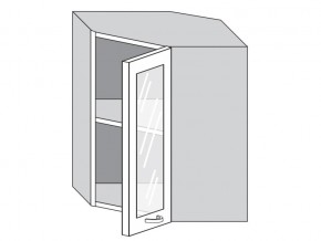 1.60.3у Шкаф настенный (h=720) угловой на 600мм со стекл. дверцей в Симе - sim.magazin-mebel74.ru | фото