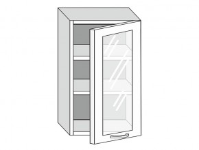 19.50.3 Шкаф настенный (h=913) на 500мм с 1-ой стекл. дверцей в Симе - sim.magazin-mebel74.ru | фото