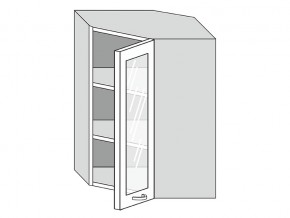 19.60.3у Шкаф настенный (h=913) угловой на 600мм со стекл. дверцей в Симе - sim.magazin-mebel74.ru | фото