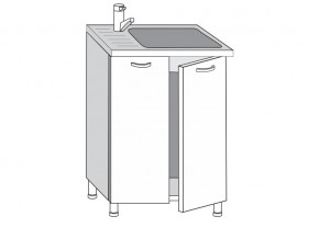 2.60.2м Шкаф-стол на 600мм под врезную мойку с 2-мя дверцами в Симе - sim.magazin-mebel74.ru | фото