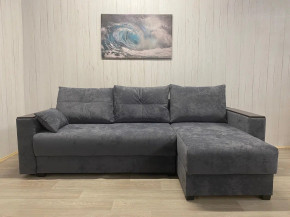 Диван Комфорт-3 ПБ+МДФ Тик-Так велюр Sensey steel grey в Симе - sim.magazin-mebel74.ru | фото