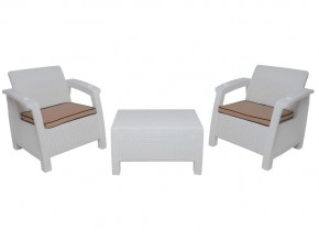 Комплект на балкон Yalta Balcony Set белый в Симе - sim.magazin-mebel74.ru | фото