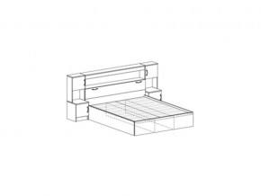 КР 552 кровать с прикроватный блоком в Симе - sim.magazin-mebel74.ru | фото