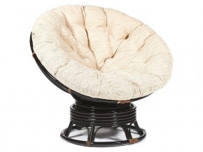 Кресло-качалка Papasan w 23/01 B с подушкой Antique brown, ткань Старт в Симе - sim.magazin-mebel74.ru | фото