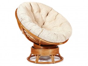 Кресло-качалка Papasan w 23/01 B с подушкой Cognac, ткань Старт в Симе - sim.magazin-mebel74.ru | фото