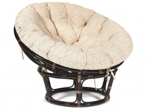 Кресло Papasan 23/01 W с подушкой Antique brown, ткань Старт в Симе - sim.magazin-mebel74.ru | фото