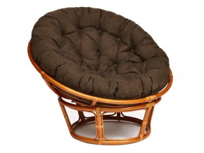 Кресло Papasan 23/01 W с подушкой Cognac, ткань Коричневый в Симе - sim.magazin-mebel74.ru | фото