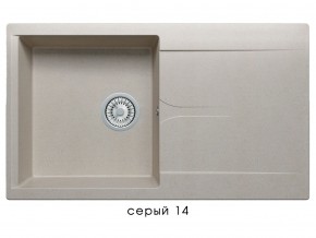 Мойка гранитная Gals-860 Серый 14 в Симе - sim.magazin-mebel74.ru | фото