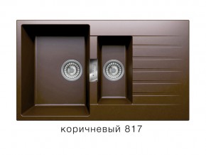 Мойка кварцевая Tolero Loft TL-860 Коричневый 817 в Симе - sim.magazin-mebel74.ru | фото