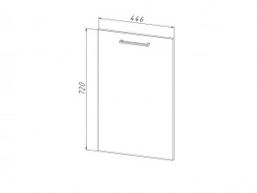 П 45 Комплект для посудомоечной машины 450 мм (цоколь + фасад) ЛДСП в Симе - sim.magazin-mebel74.ru | фото