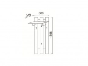 ПР-13 Вешалка в Симе - sim.magazin-mebel74.ru | фото